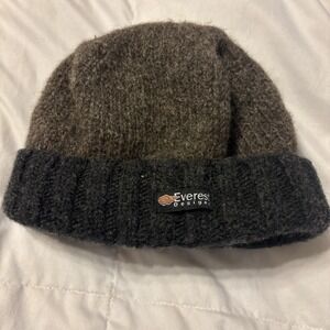 Everest Designs Nepal Dapper Don Wool Winter Beanie Brown Gray Classic Mens Hat